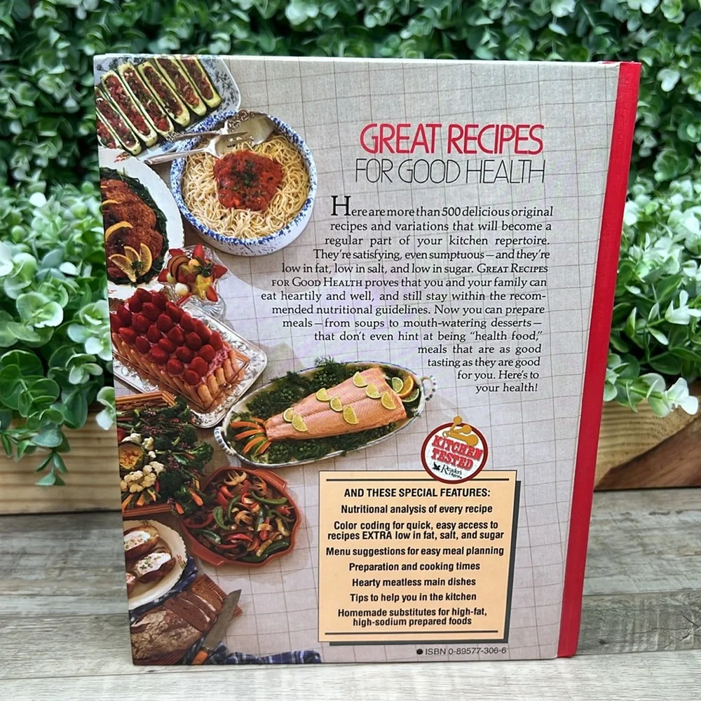 Reader’s Digest Great Recipes For Good Health Hardcover Cookbook